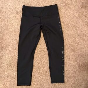 Black ZYIA Leggings capris SZ M